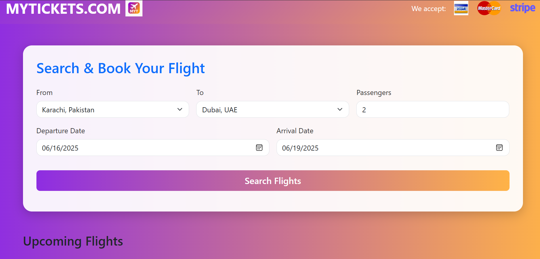 Flight Booking Screenshot 3
