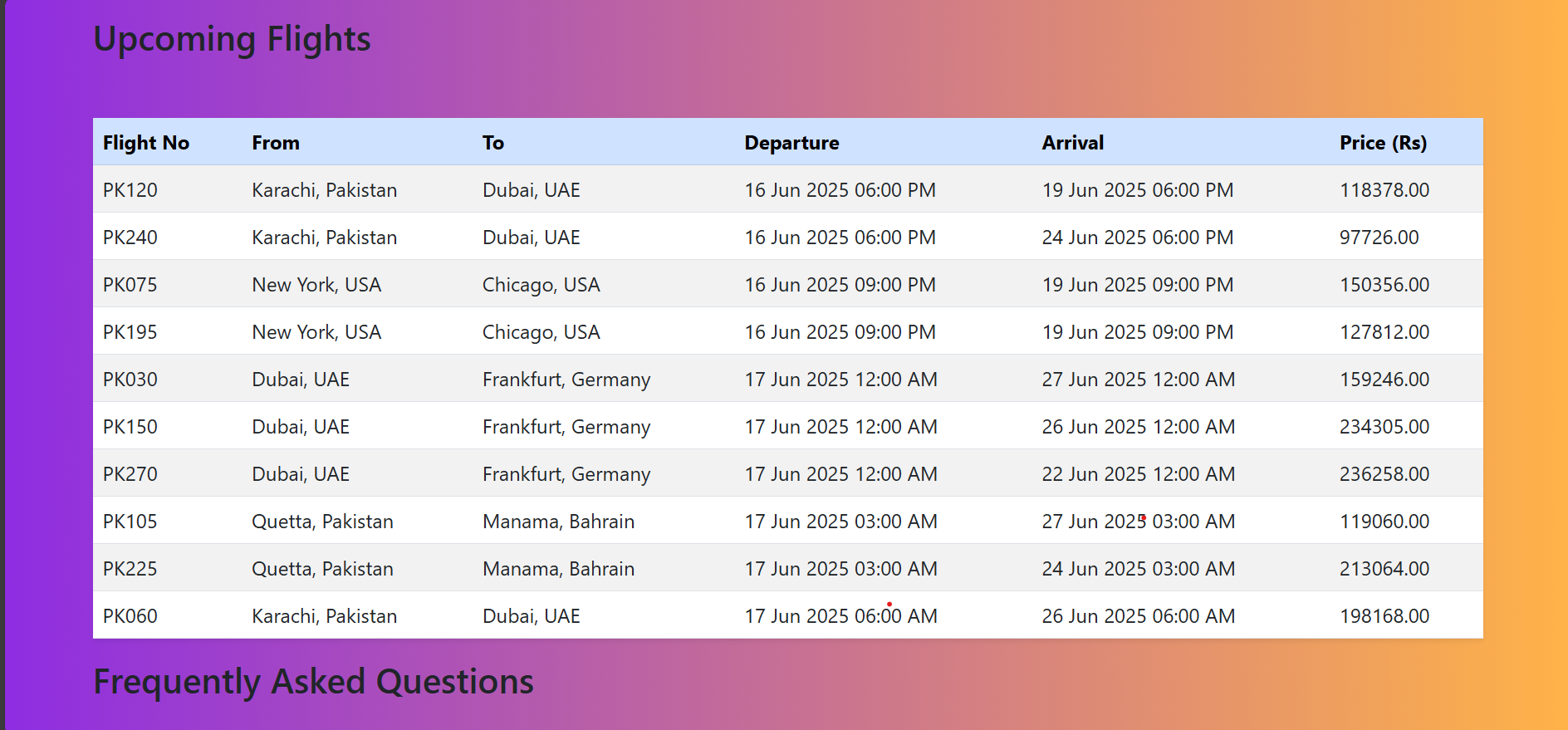 Flight Booking Screenshot 3